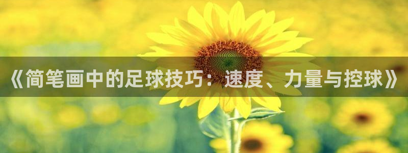 米兰体育官方平台体育：《简笔画中的足球技巧：速度、力量与控球