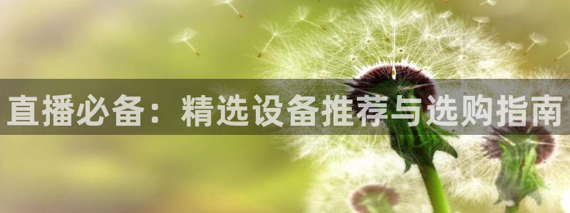 河豚在线：直播必备：精选设备推荐与选购指南